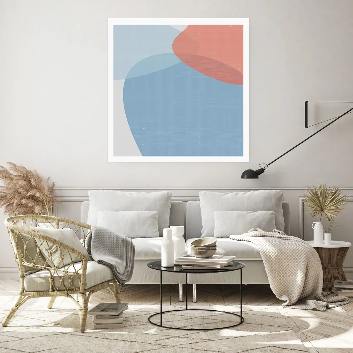 Poster - Relații pastelate - 40x40 cm