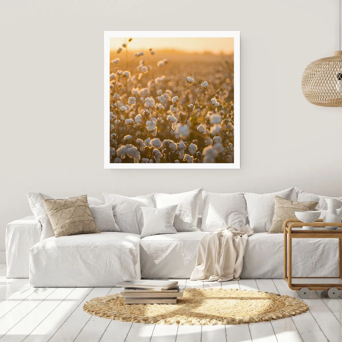 Poster - Câmp pufos - 50x50 cm