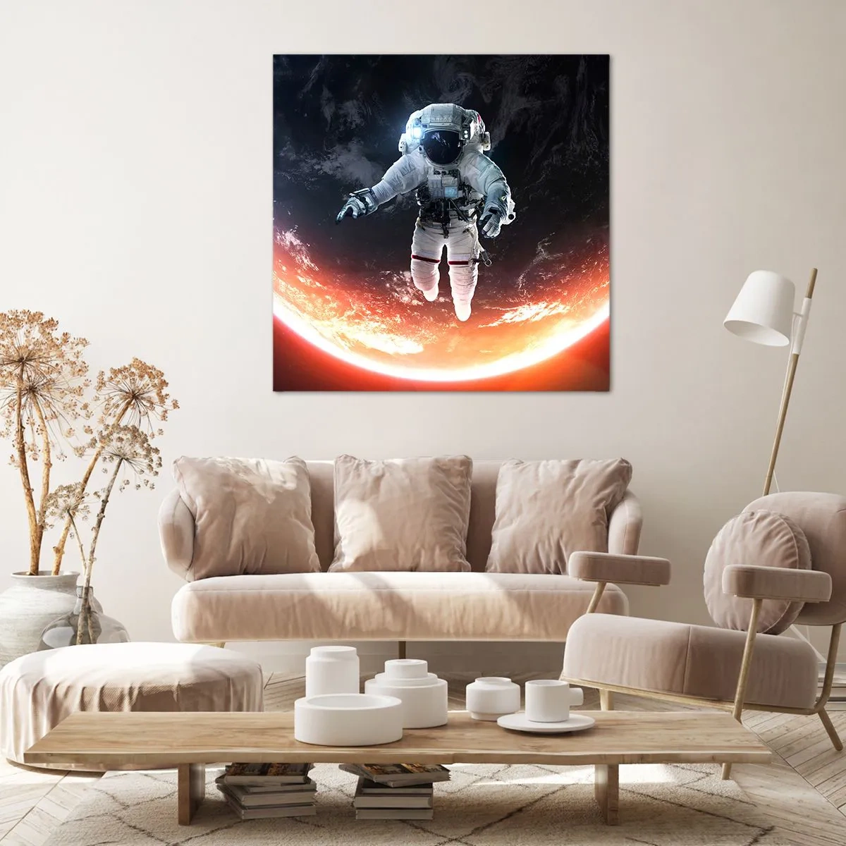 Tablou pe pânză - Pot să mai stau un pic? - 70x70 cm