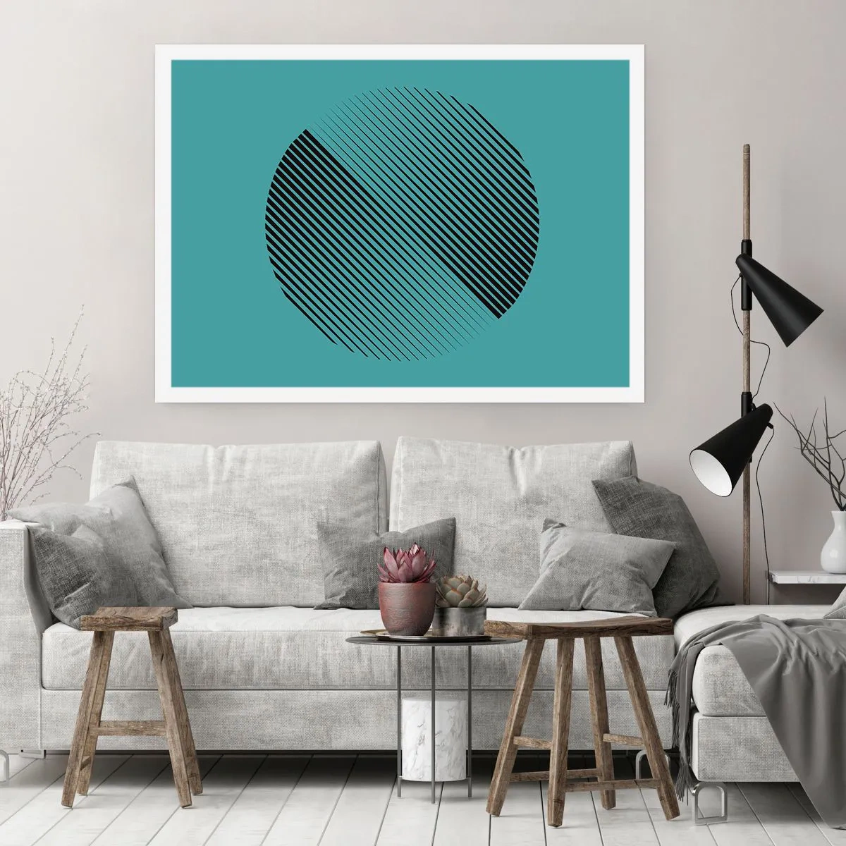 Poster - Cercul - o variație geometrică - 100x70 cm