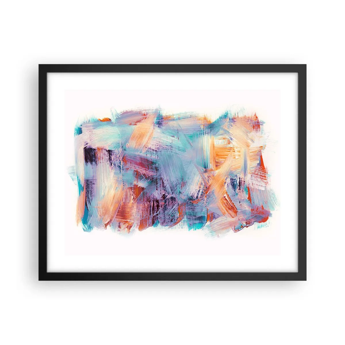 Poster în ramă neagră - O dezordine colorată - 50x40 cm