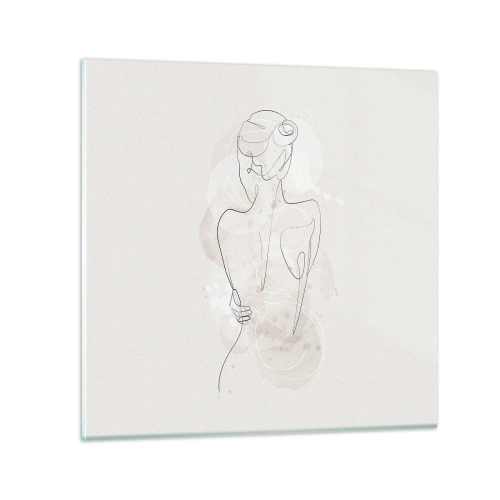 Tablou pe sticlă - Ca un instrument sensibil - 50x50 cm