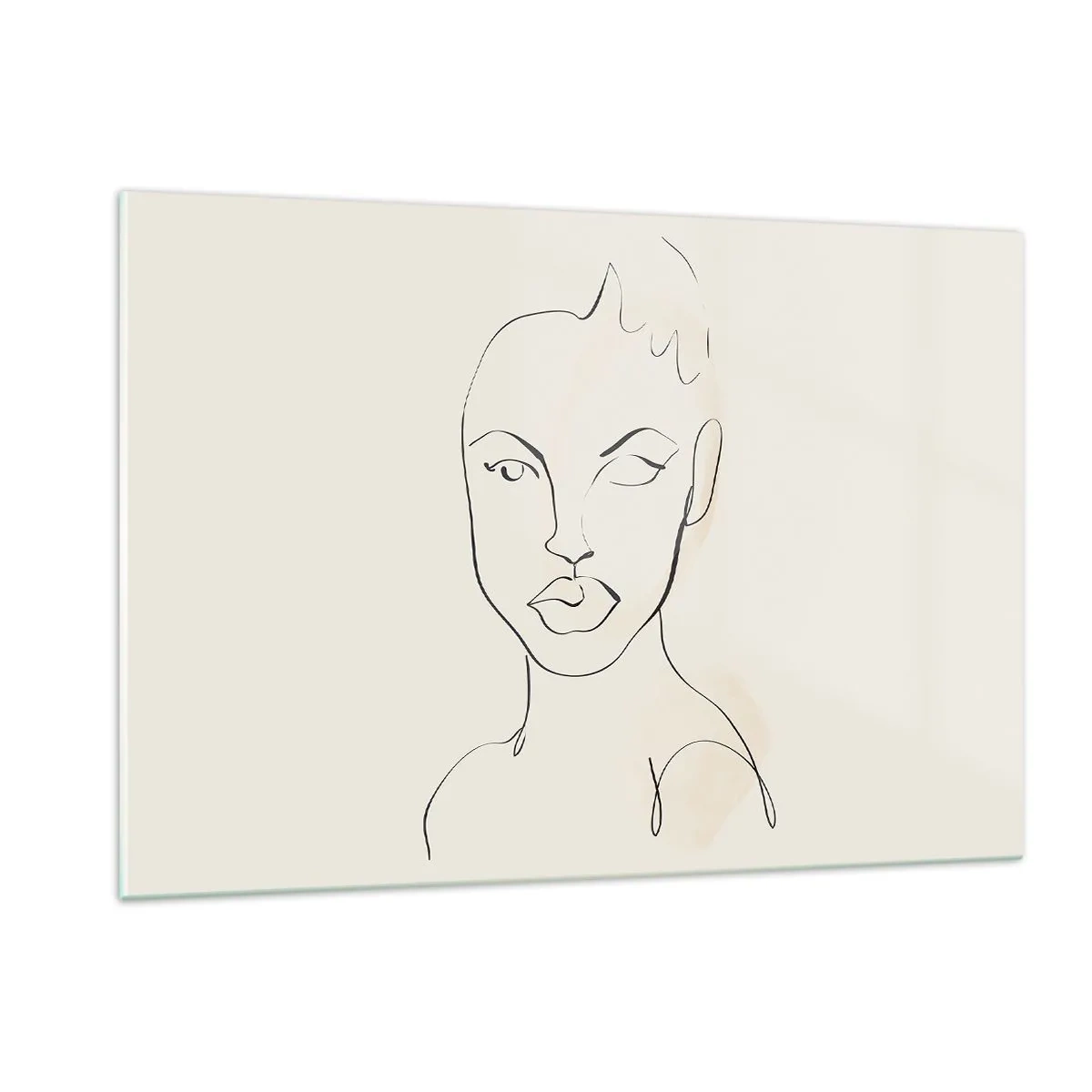 Tablou pe sticlă - Schiță de senzualitate - 120x80 cm