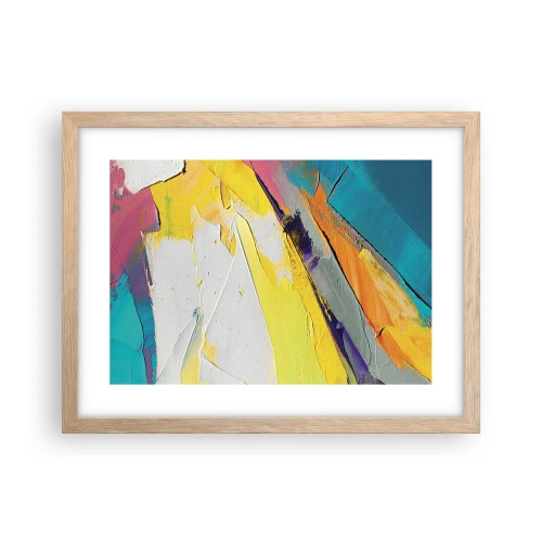 Poster în ramă de stejar deschis - Anatomia luminii - 40x30 cm