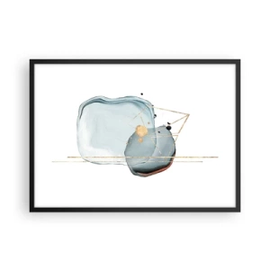Poster în ramă neagră - Studiul picăturii - 70x50 cm