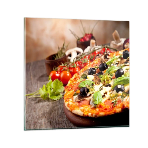 Tablou pe sticlă - Din ingredient teluric - 70x70 cm