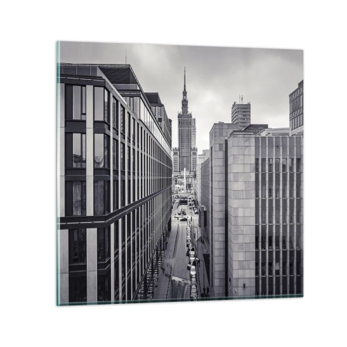 Tablou pe sticlă - Vale citadină din Varșovia - 60x60 cm