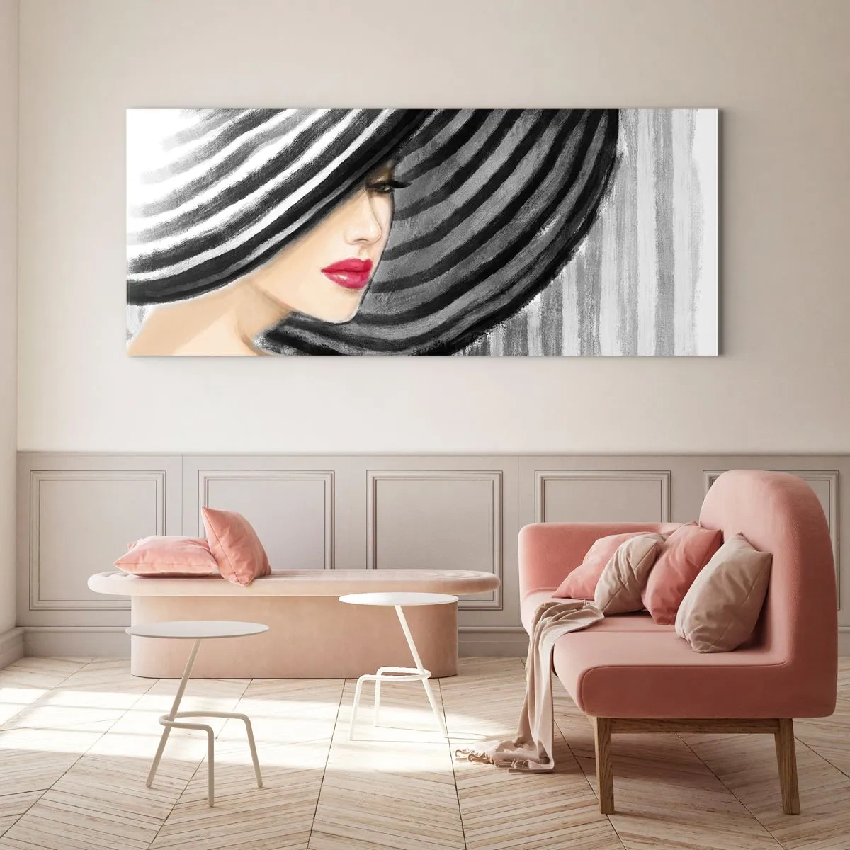 Tablou pe sticlă - Unde te pot găsi? - 100x40 cm
