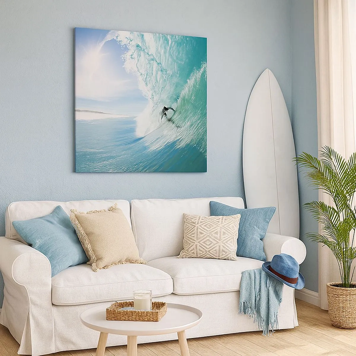 Tablou pe pânză - Întotdeauna pe val - 30x30 cm