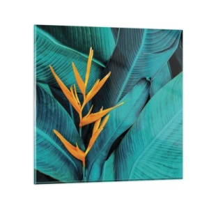 Tablou pe sticlă - Floarea Edenului - 30x30 cm