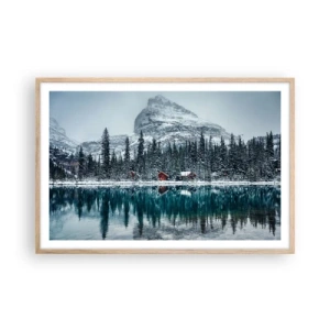 Poster în ramă de stejar deschis - Refugiu canadian - 91x61 cm