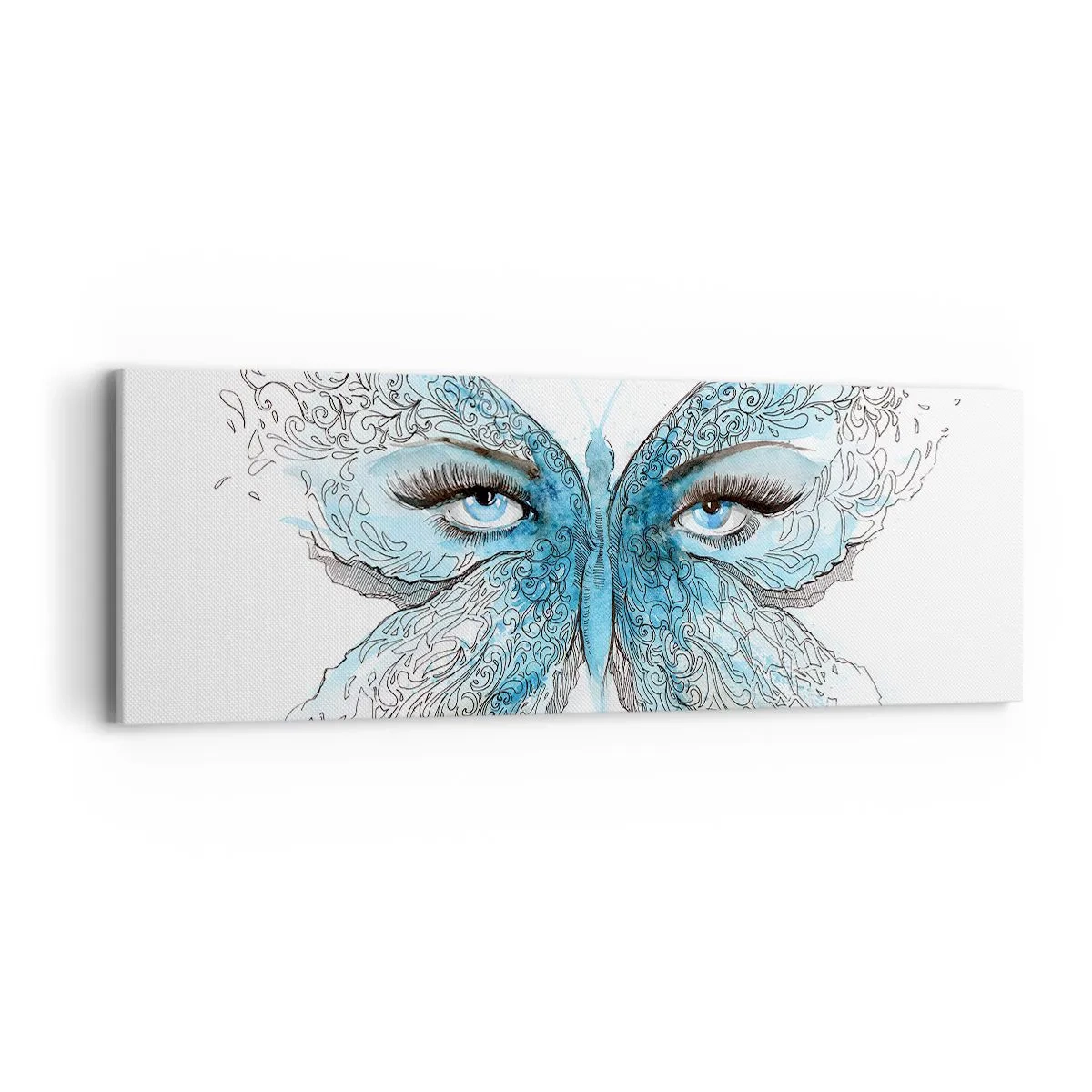 Tablou pe pânză - Polyommatus eros - 90x30 cm