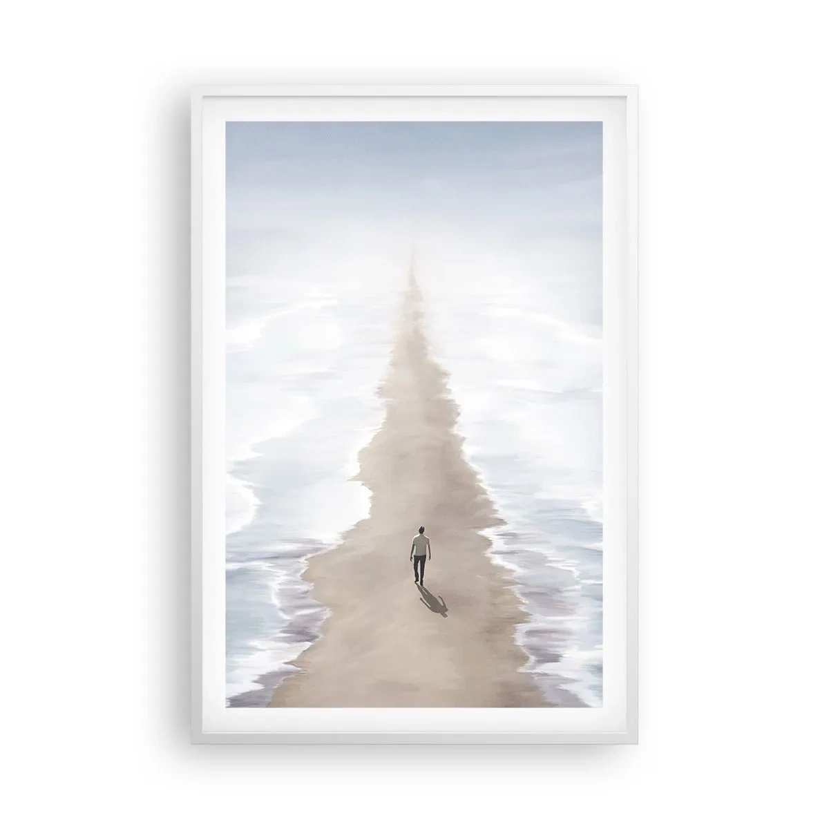 Poster în ramă albă - Un viitor luminos - 61x91 cm