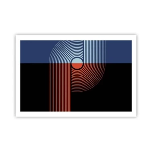 Poster - Într-o îmbrăţişare geometrică - 91x61 cm