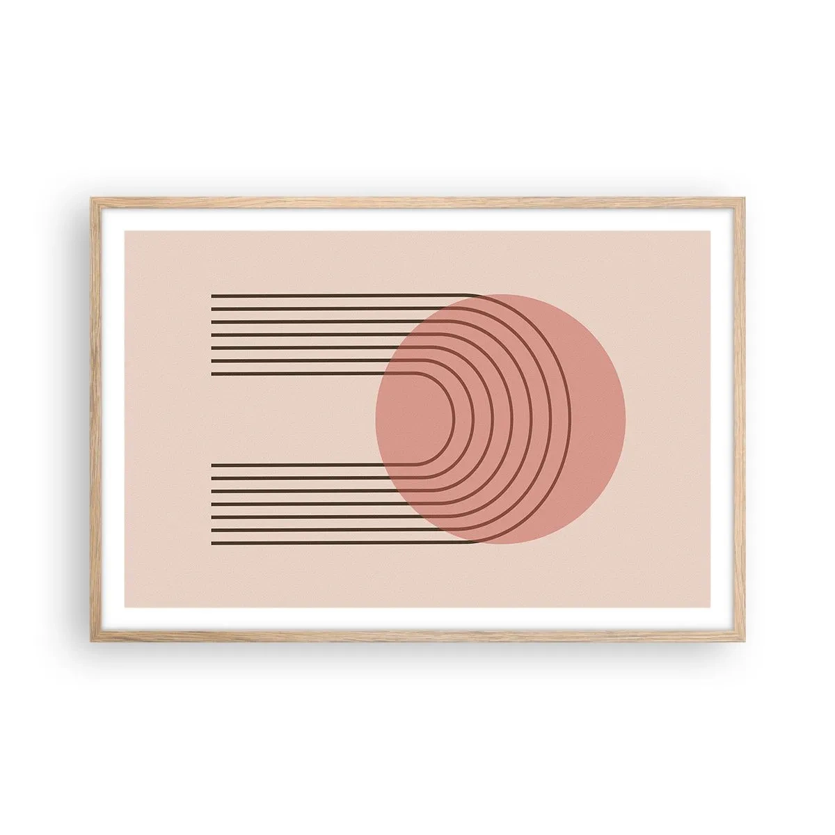 Poster în ramă de stejar deschis - Atracție irezistibilă - 91x61 cm