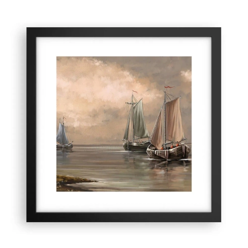 Poster în ramă neagră - Întoarcerea marinarilor - 30x30 cm