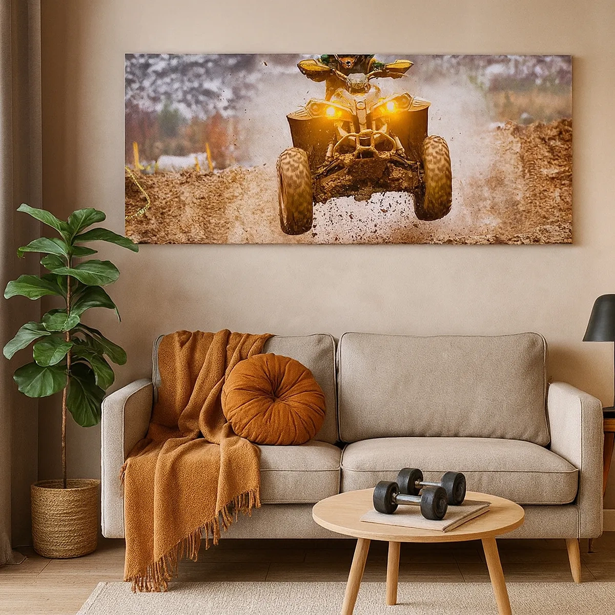 Tablou pe pânză - No risk no fun - 30x30 cm