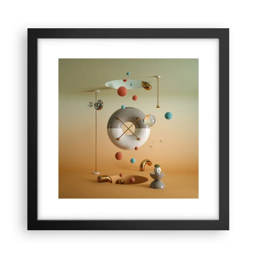 Poster în ramă neagră - Orice se poate întâmpla - 30x30 cm