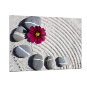 Tablou pe sticlă - Energia și liniștea cercului magic al naturii - 120x80 cm