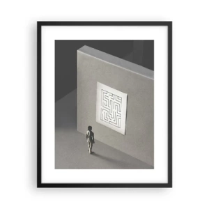 Poster în ramă neagră - Dar unde sunt? - 40x50 cm