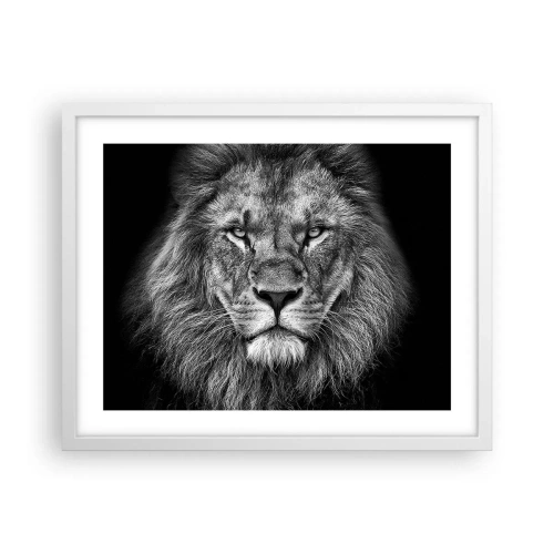 Poster în ramă albă - În ținuta de încoronare - 50x40 cm