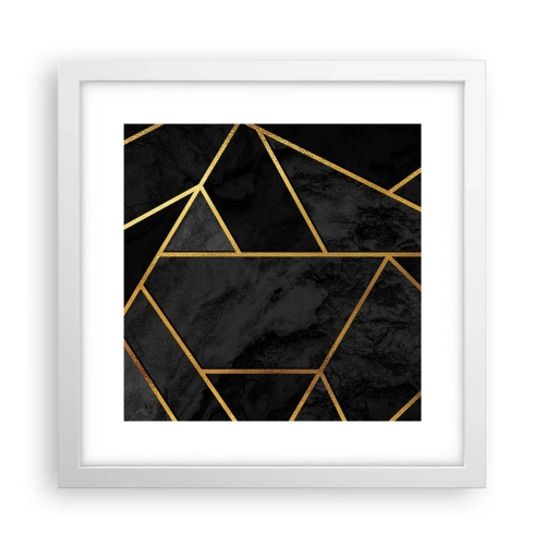 Poster în ramă albă - Întuneric și lumină - 30x30 cm