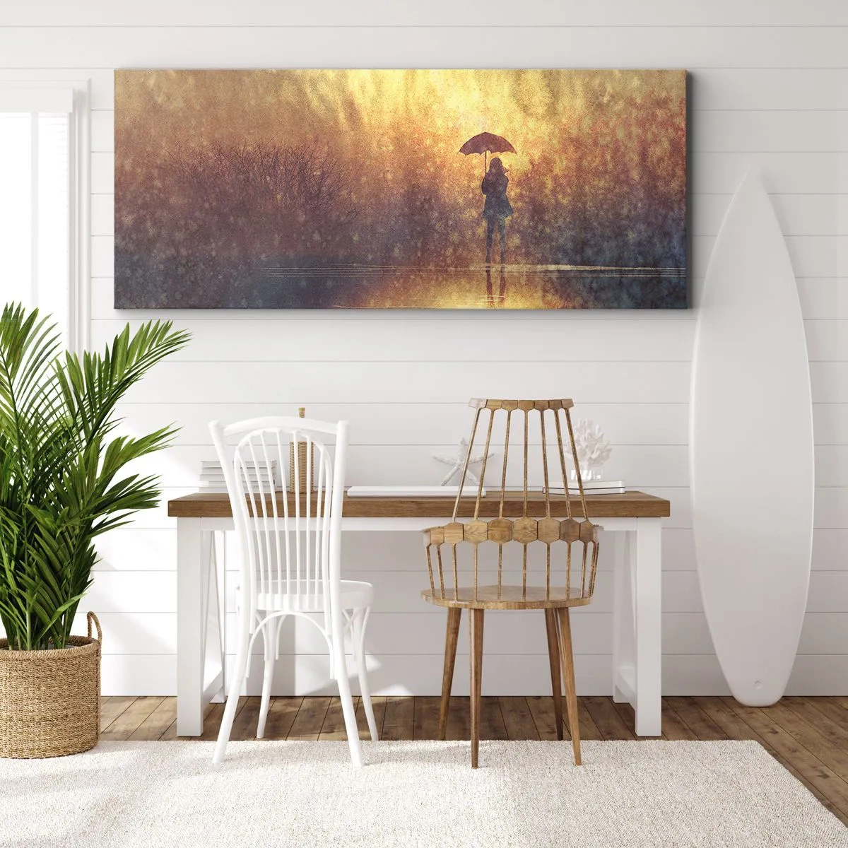 Tablou pe pânză - Simt că cineva se uită la mine - 160x50 cm