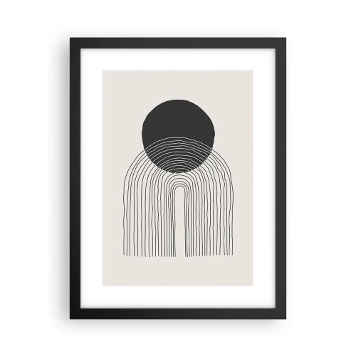 Poster în ramă neagră - Tremurând și încrezător - 30x40 cm
