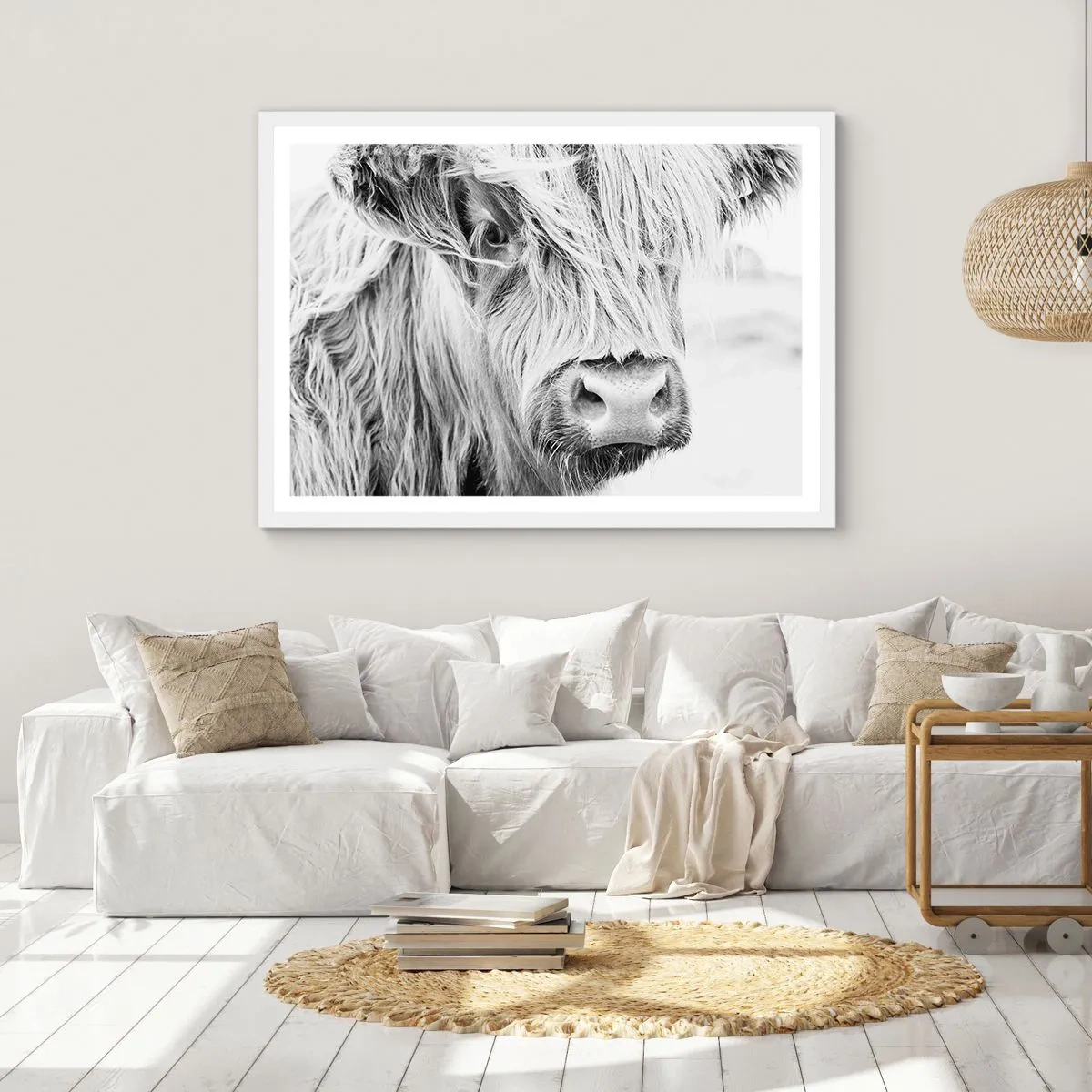 Poster în ramă albă - Sălbăticie scoțiană - 40x30 cm