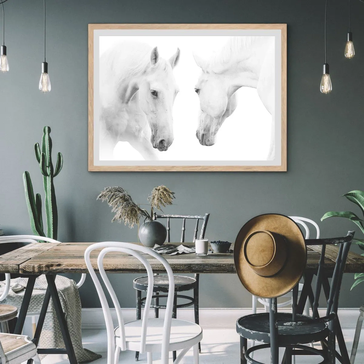 Poster în ramă de stejar deschis - Este aceasta o prietenie...? - 50x40 cm