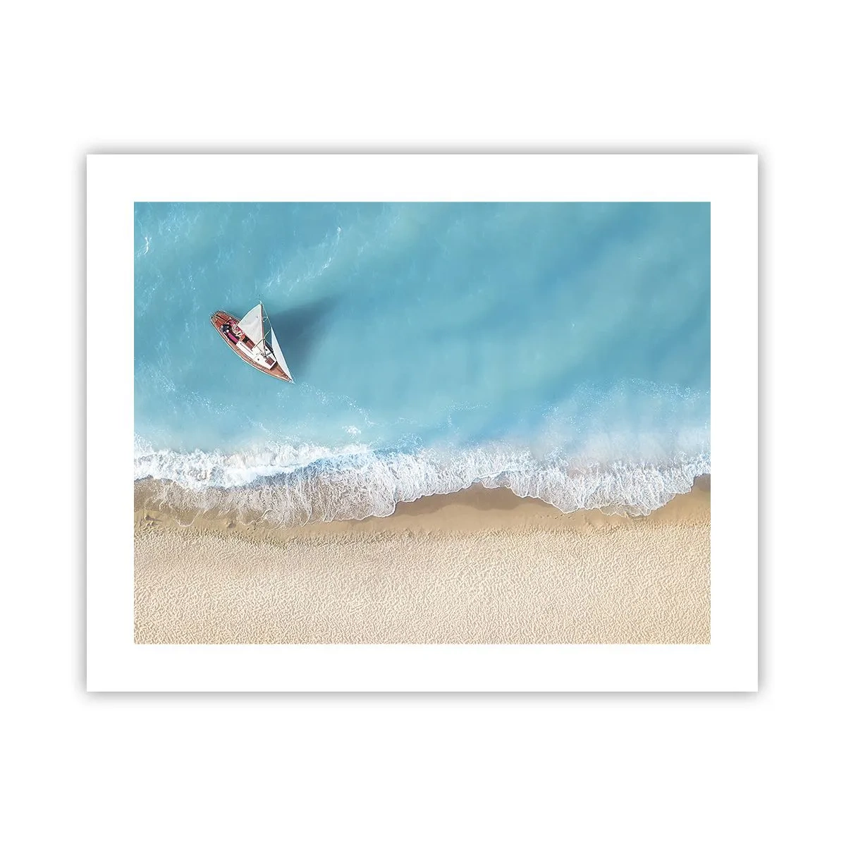 Poster - La frontieră dintre albastru și auriu - 50x40 cm