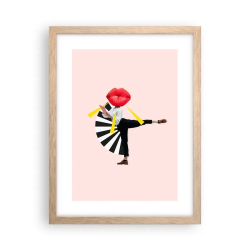 Poster în ramă de stejar deschis - Artă pop suprarealistă - 30x40 cm