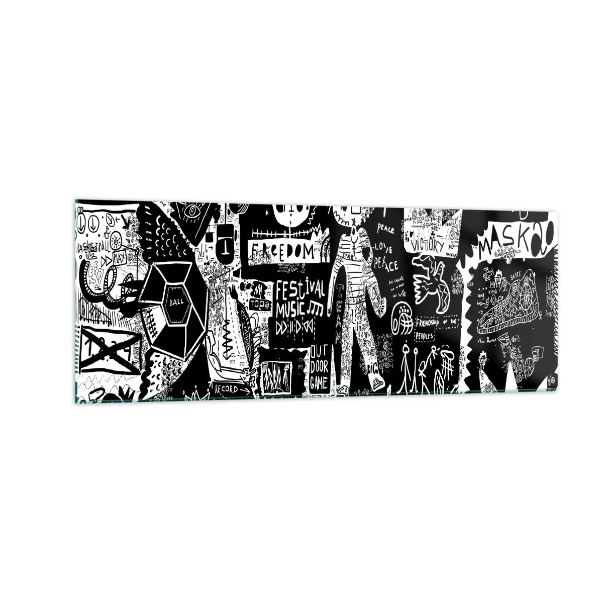 Tablou pe sticlă - Tinerețea duhovnicească a legii și a bucuriei - 140x50 cm