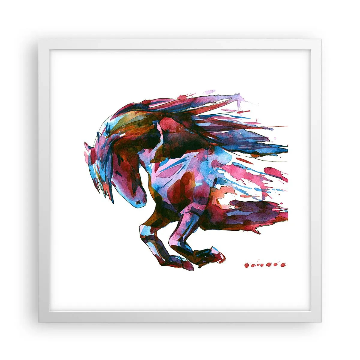 Poster în ramă albă - În exaltare - 40x40 cm