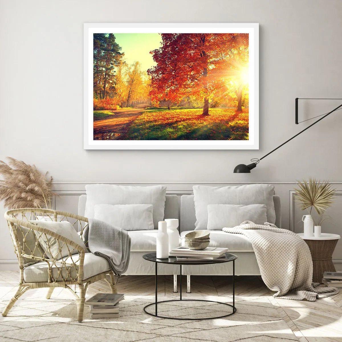 Poster în ramă albă - Roșcatul este frumos - 100x70 cm