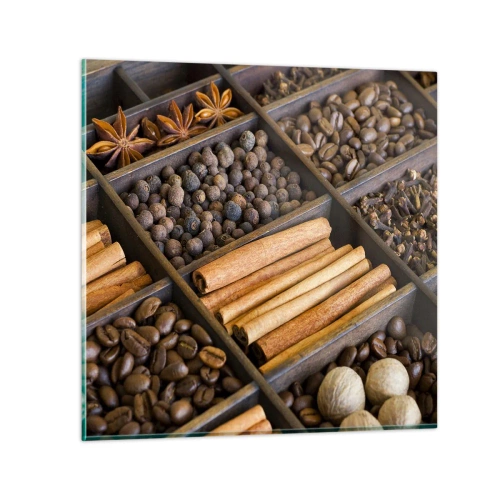 Tablou pe sticlă - Tezaur de arome - 50x50 cm
