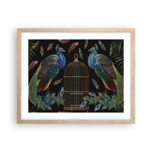 Poster în ramă de stejar deschis - În veșmânt regal - 50x40 cm