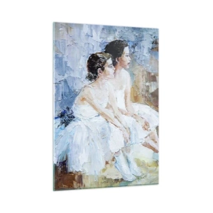 Tablou pe sticlă - Odihna lebedelor tinere - 50x70 cm