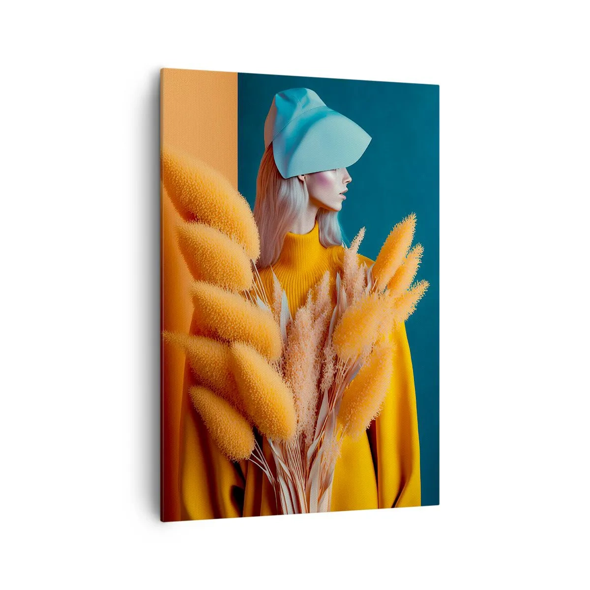 Tablou pe pânză - Portret pufos - 70x100 cm