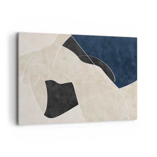 Tablou pe pânză - Compoziție abstractă - contrast de culori - 120x80 cm