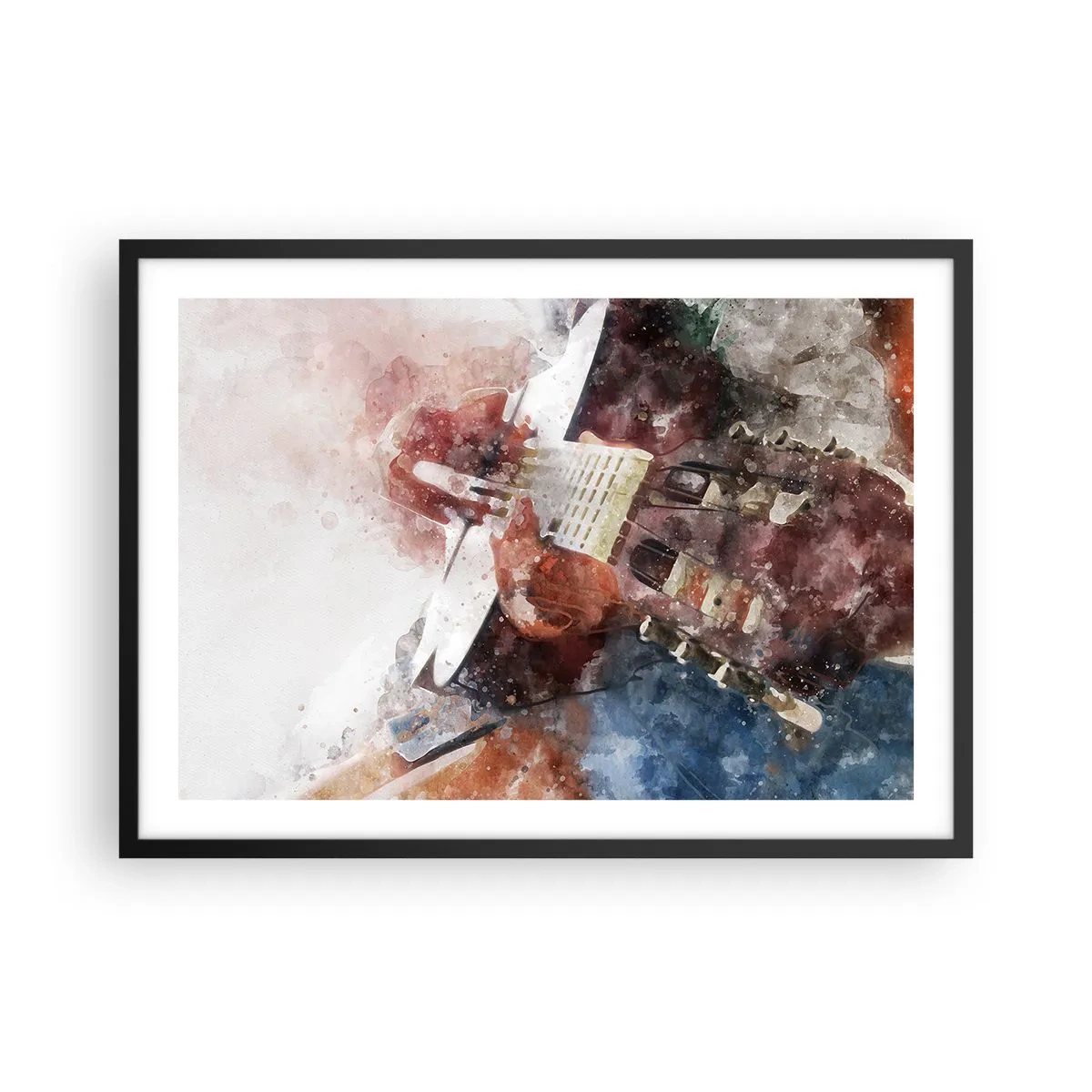 Poster în ramă neagră - Și ce părere ai? - 70x50 cm