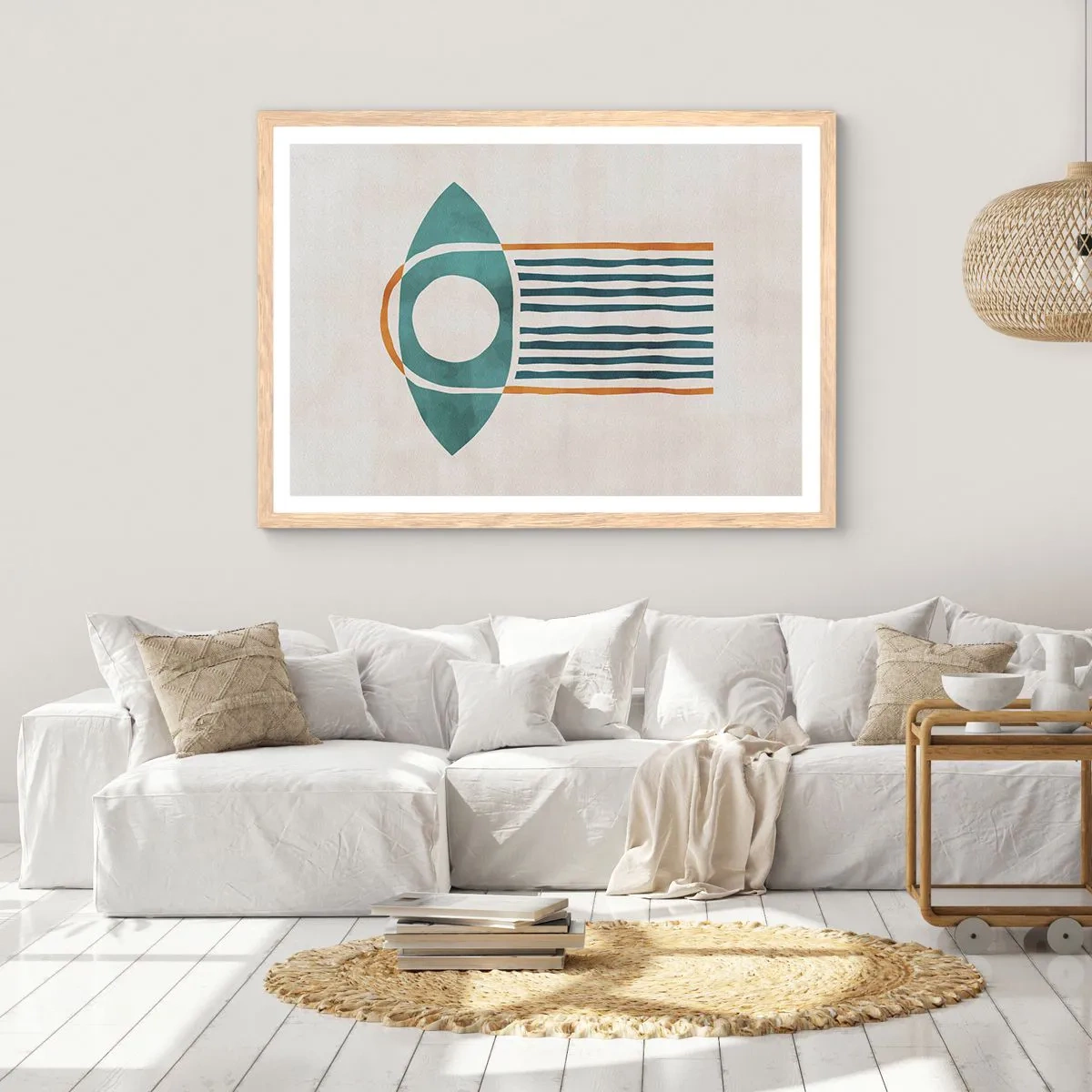 Poster în ramă de stejar deschis - Semne și ritualuri - 100x70 cm