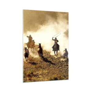 Tablou pe sticlă - Un vest cu adevărat sălbatic - 50x70 cm