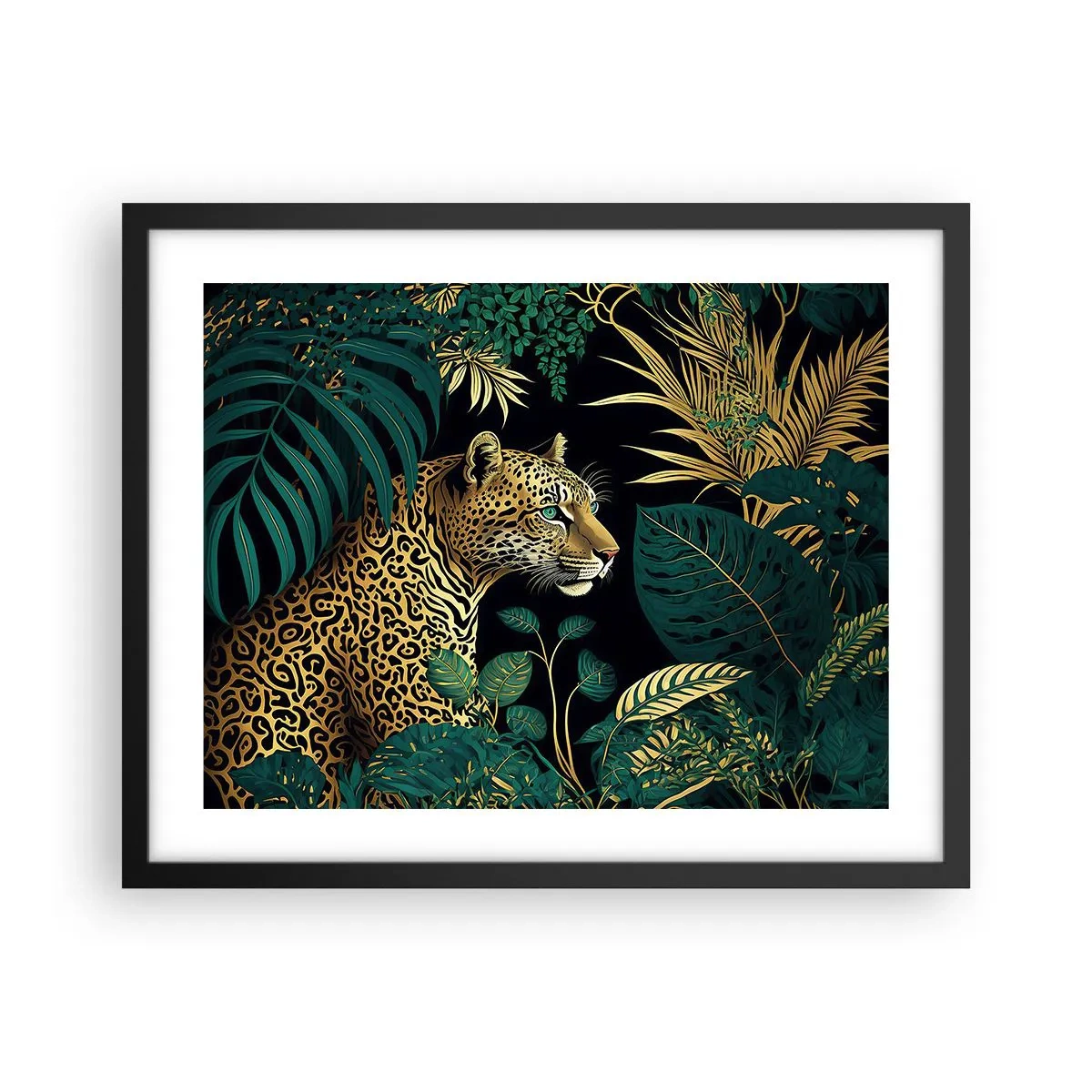 Poster în ramă neagră - Domnitorul junglei - 50x40 cm