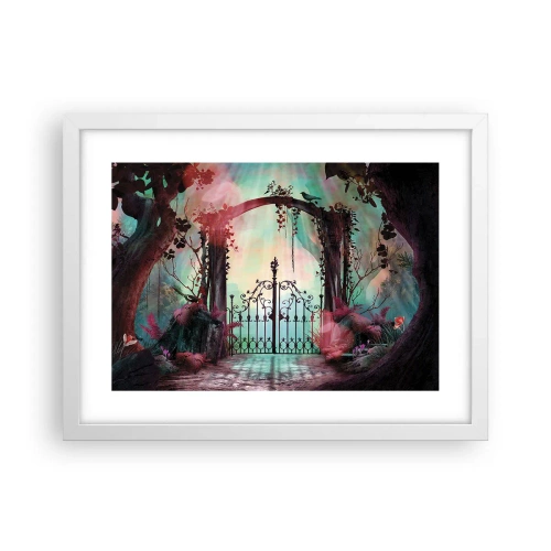 Poster în ramă albă - Grădina secretă - 40x30 cm