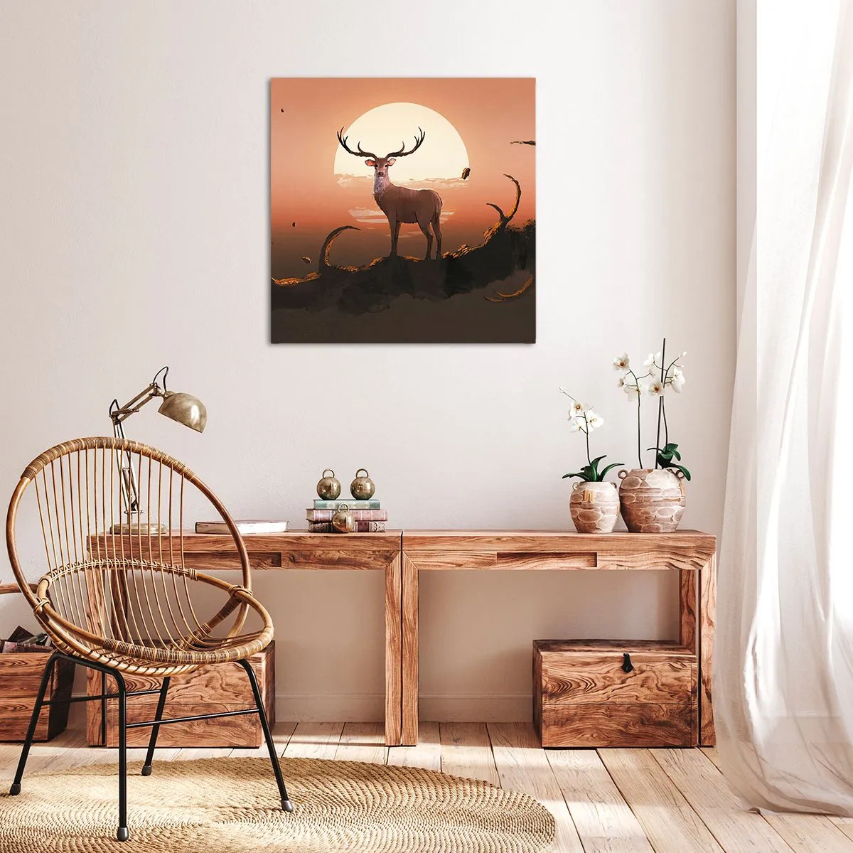 Tablou pe pânză - Această noapte este diferită de oricare alta - 70x70 cm
