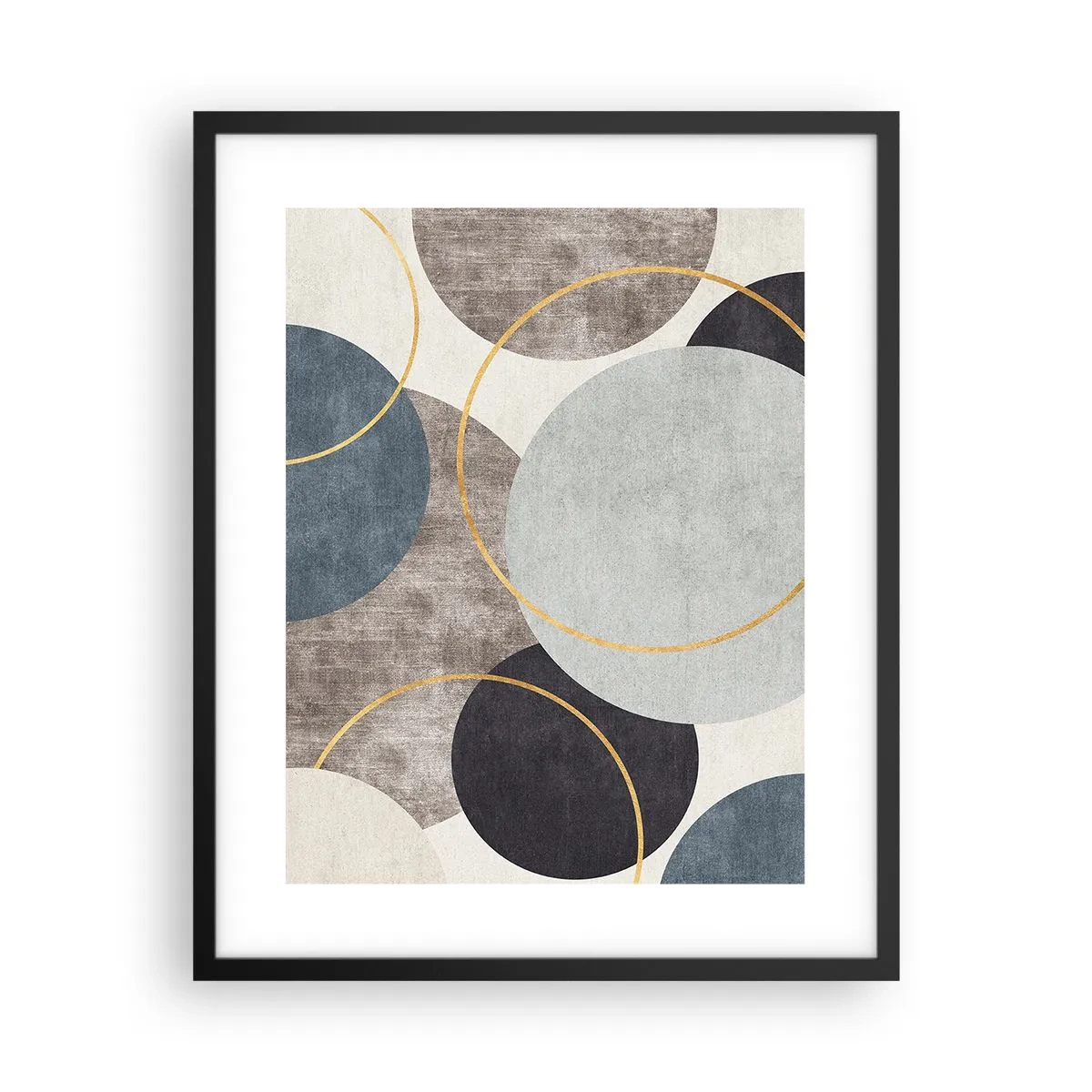 Poster în ramă neagră - Roată cu roată - 40x50 cm