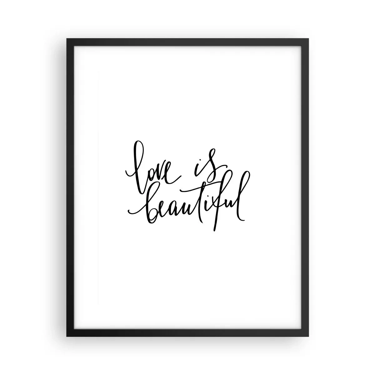 Poster în ramă neagră - Citiți și repetați - 40x50 cm