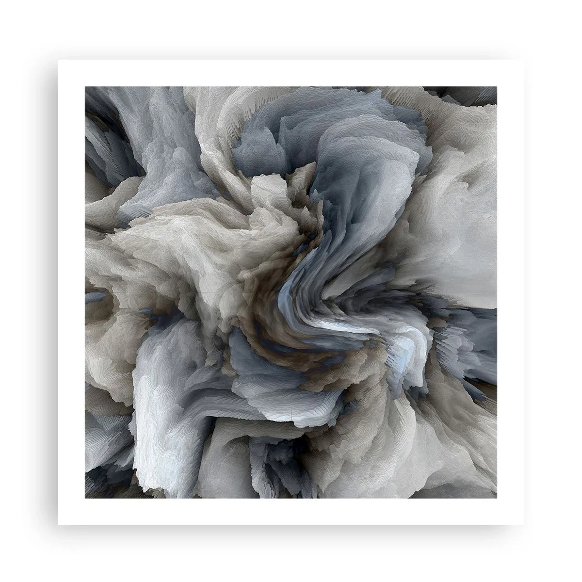 Poster - Piatră și floare - 60x60 cm
