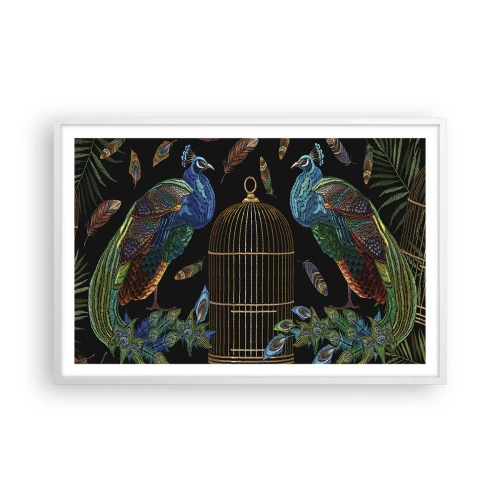 Poster în ramă albă - În veșmânt regal - 91x61 cm